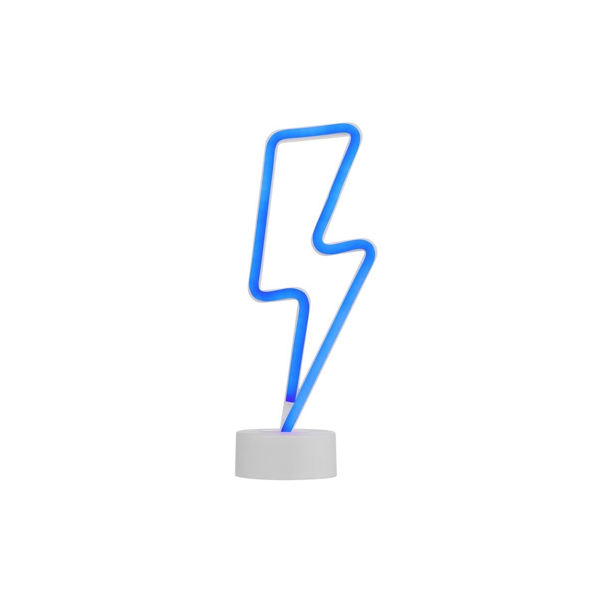 Neon Lightning Bolt Lamp in Blue-img-1