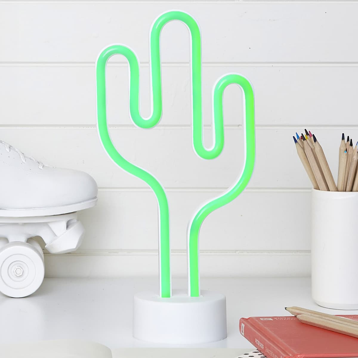 Neon Cactus Lamp in Green-img-2