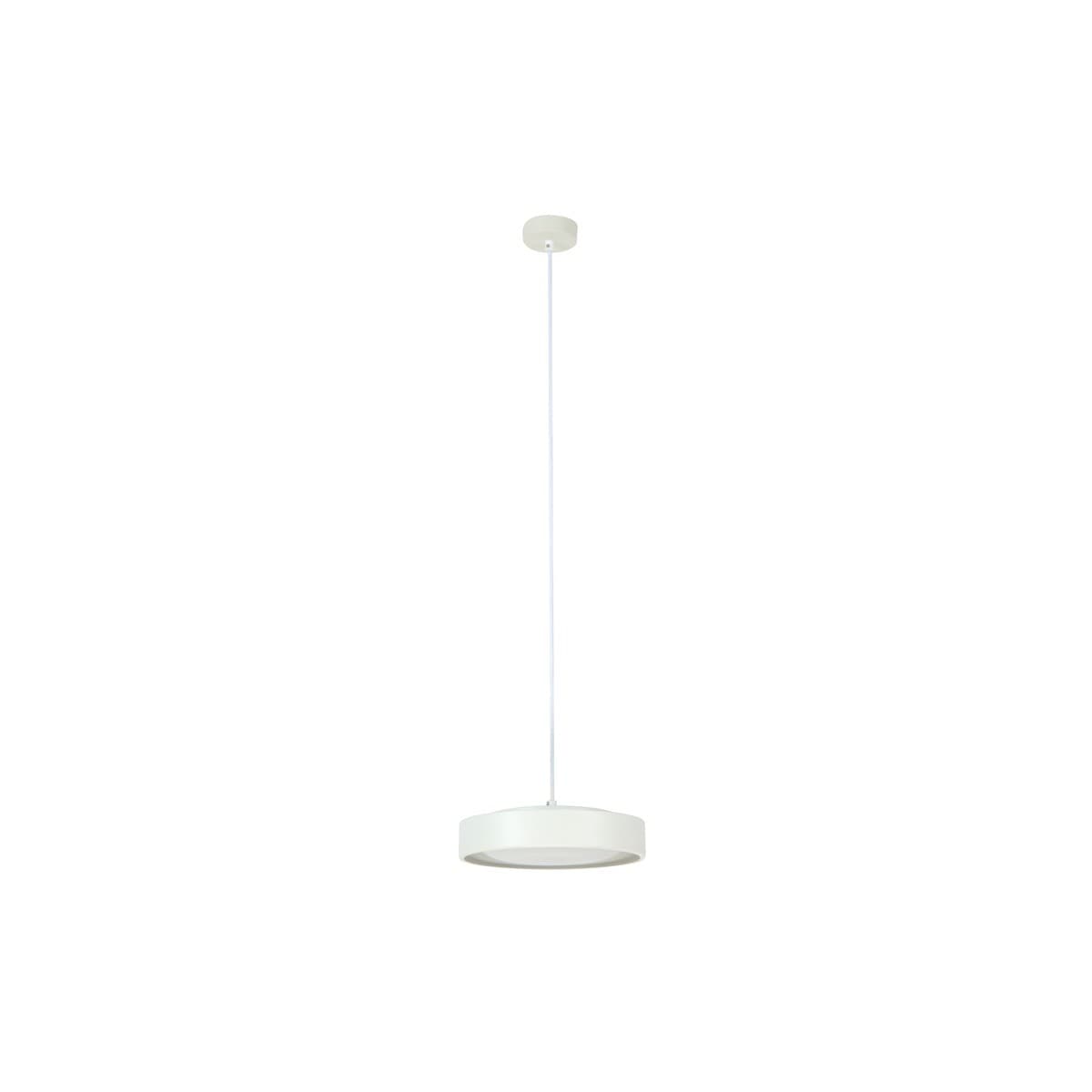 Uno 1 Light Pendant In White-img-1