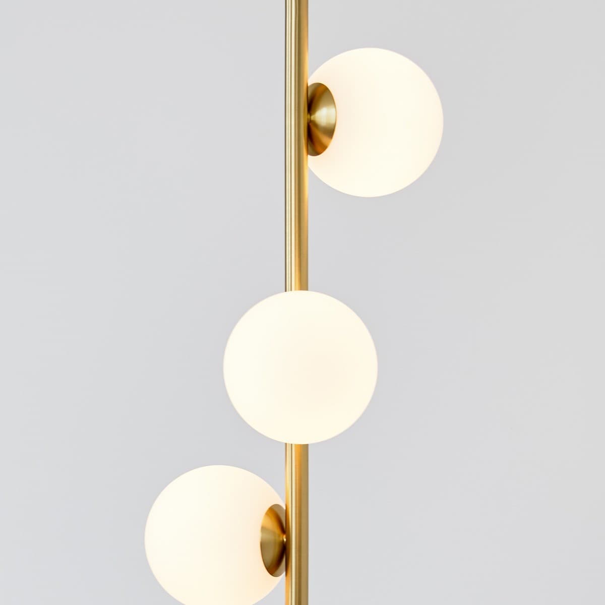 Helix 3 Light Pendant in Brass with Frosted Opal Glass-img-3