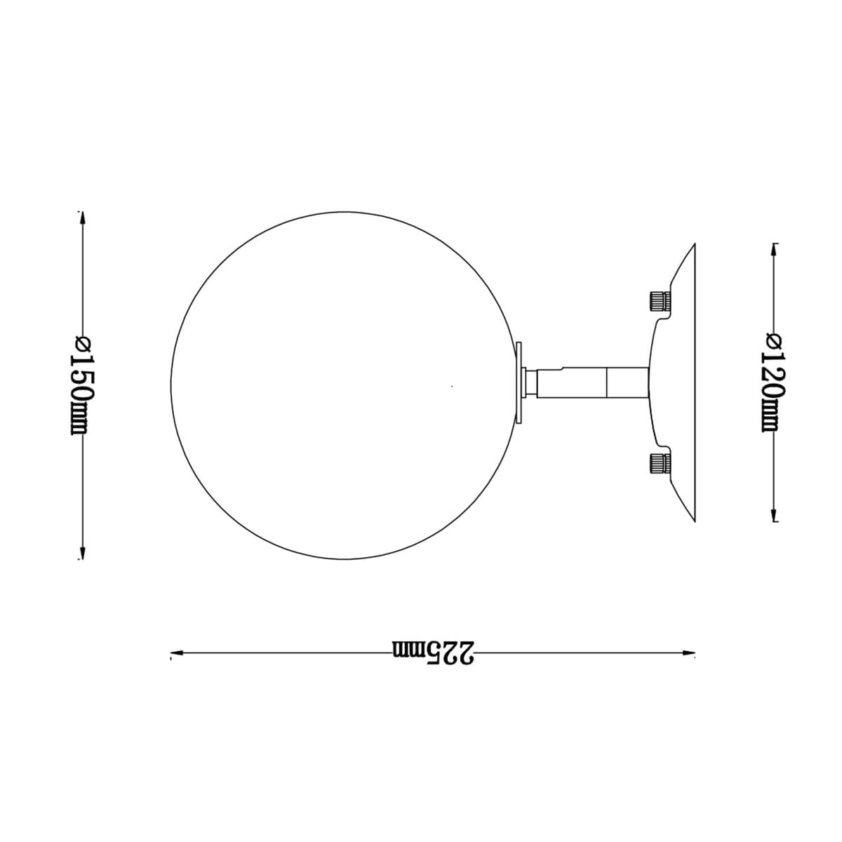 Aksel 1 Light Wall Bracket in Solid Brass with Clear Glass