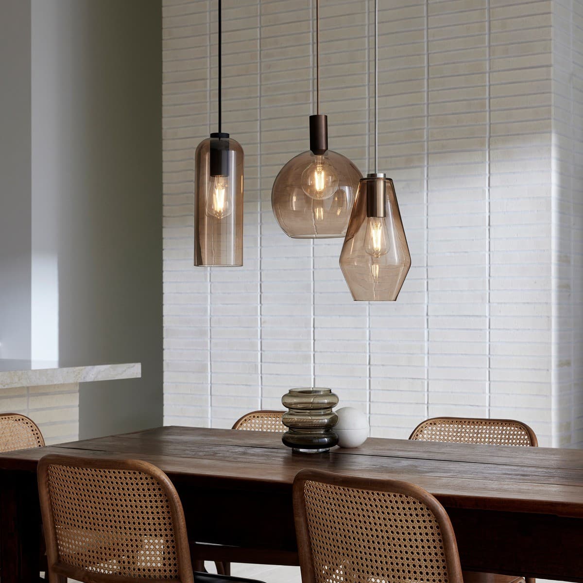 Create II Tall Diamond Shade in Sepia Glass-img-2