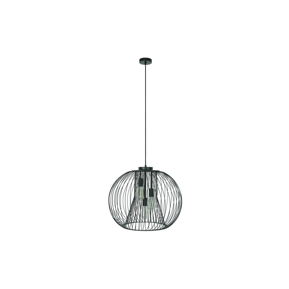 Pheonix 3 Light Pendant in Black