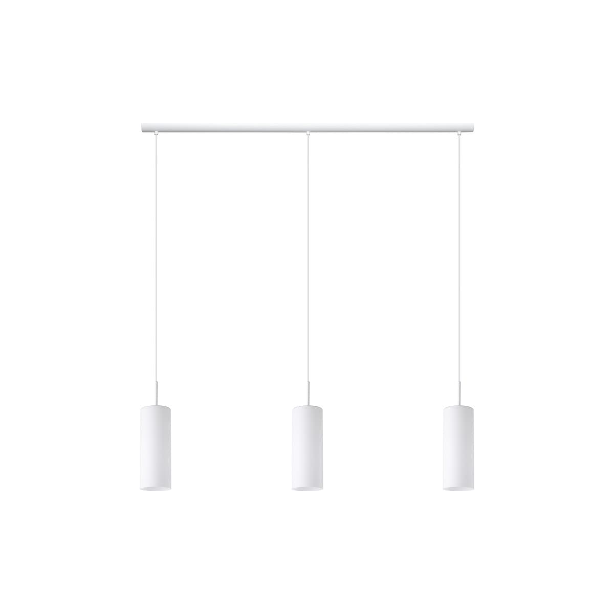 Form 3 Light Bar Pendant in White with Frosted Opal Glass-img-1
