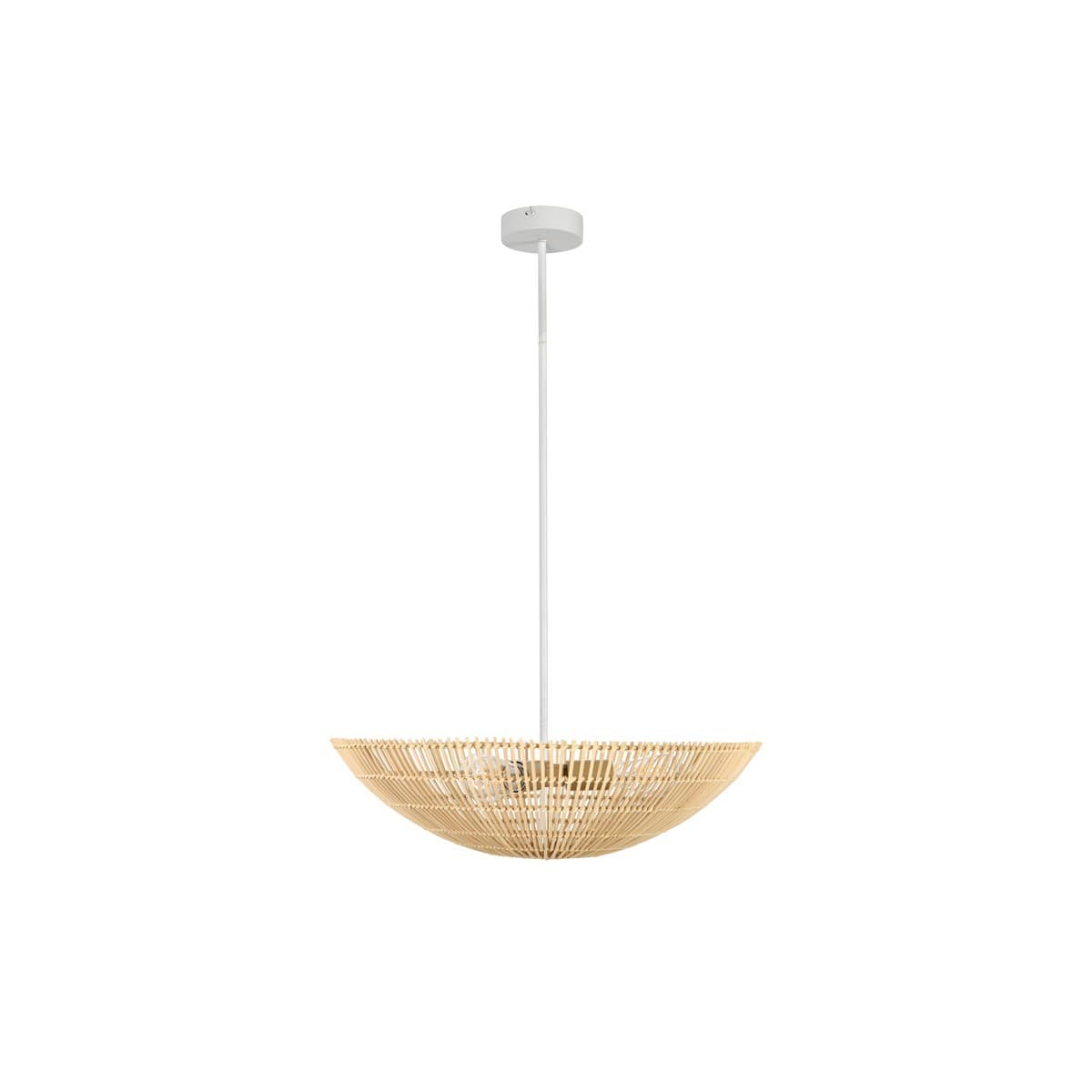 Herman 3 Light 600mm Dome Pendant Uplighter in Natural-img-1