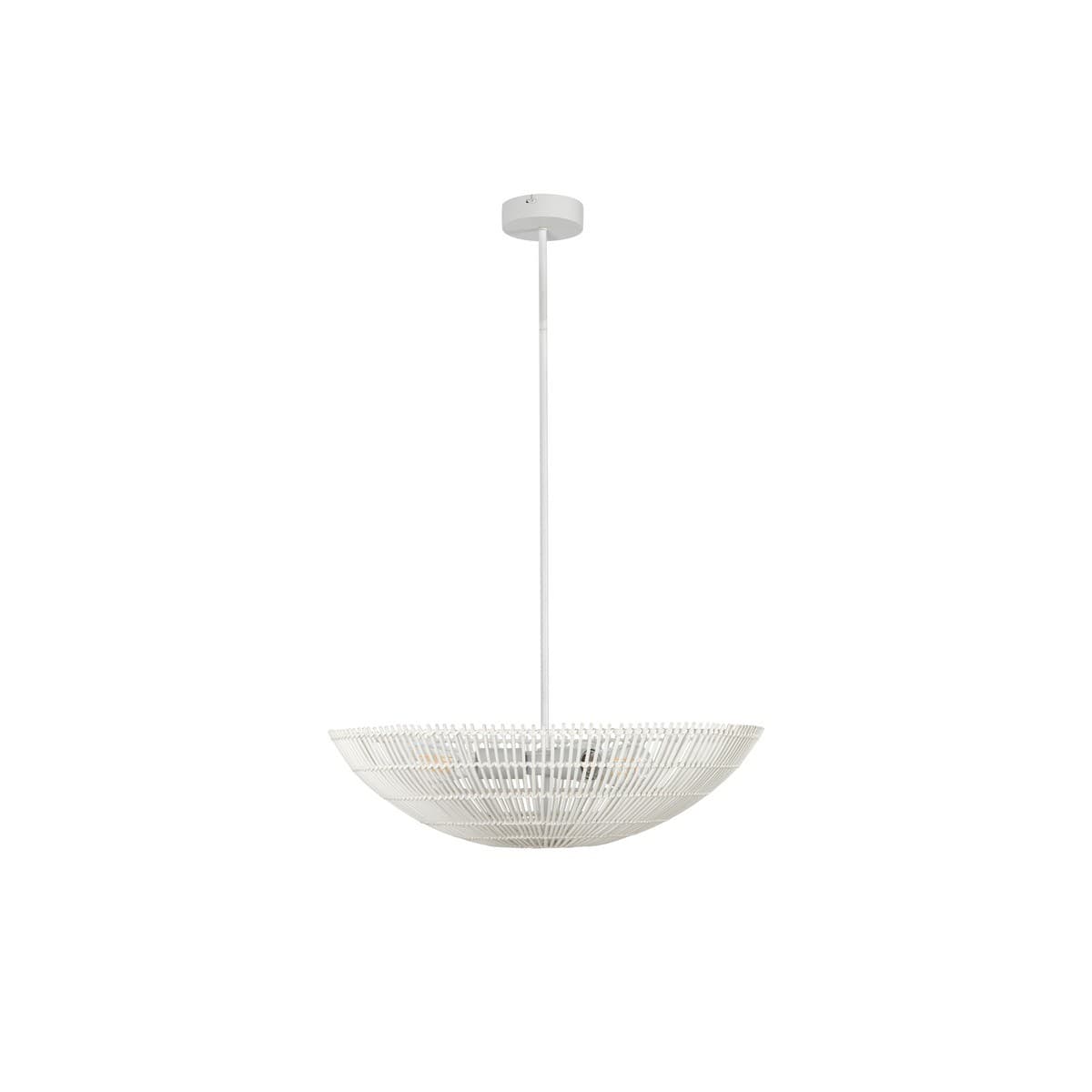 Herman 3 Light 600mm Dome Pendant Uplighter in White-img-1