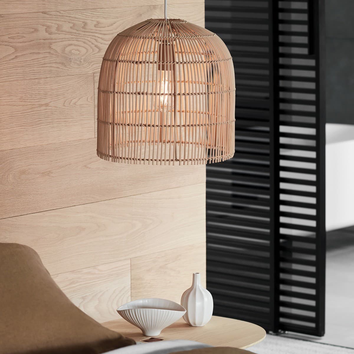 Herman 1 Light 350mm Tall Pendant in Natural-img-3