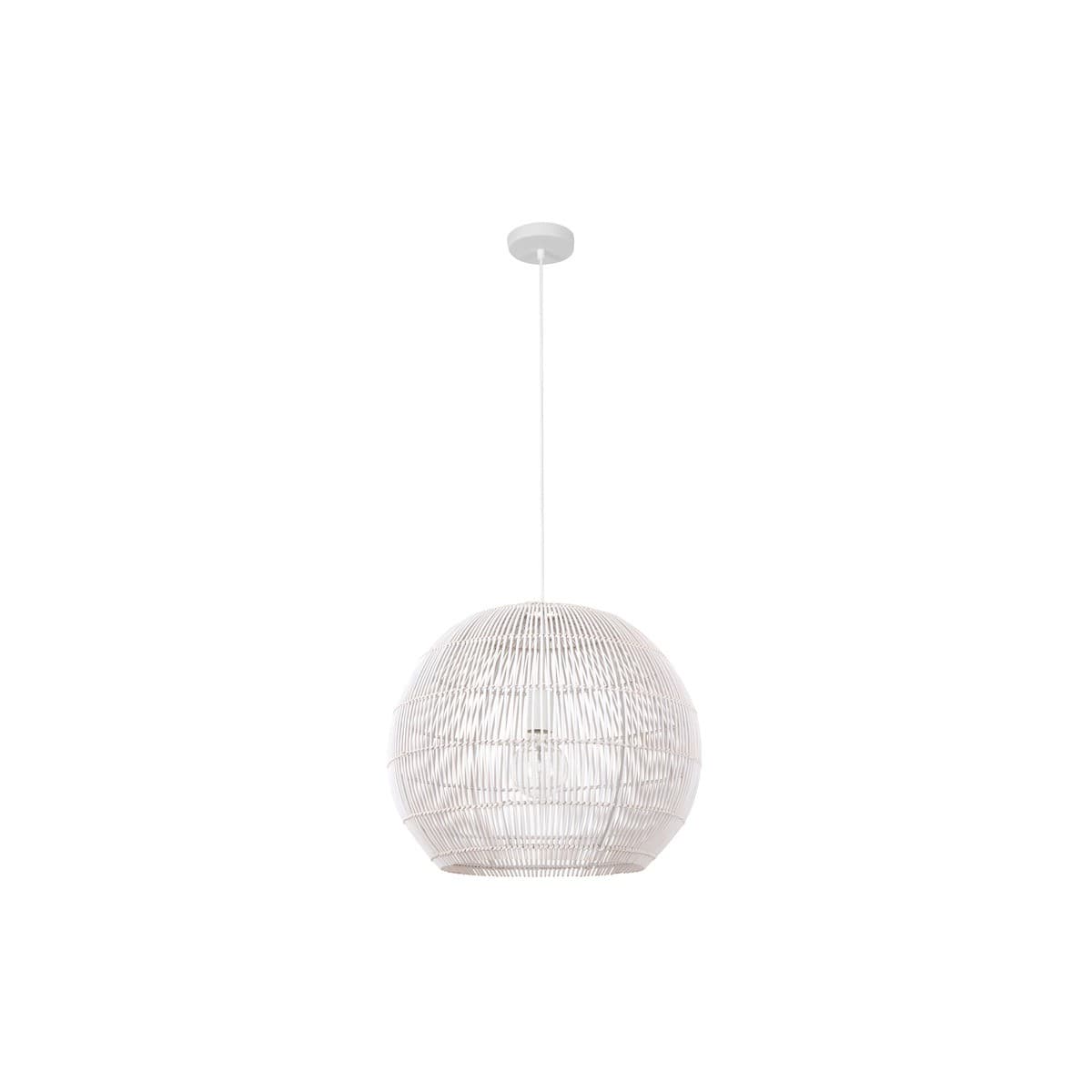 Herman 1 Light 500mm Round Pendant in White
