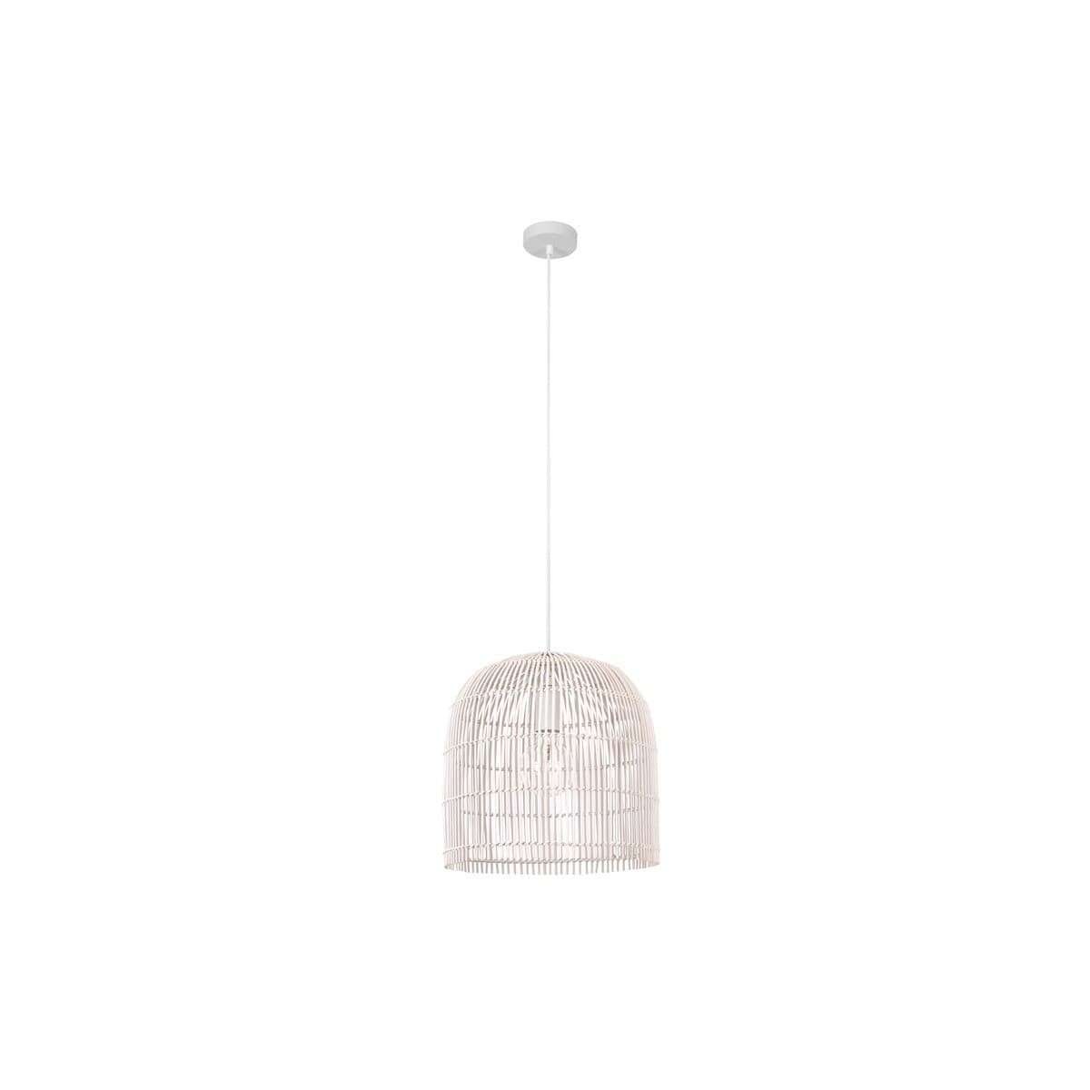 Herman 1 Light 350mm Tall Pendant in White