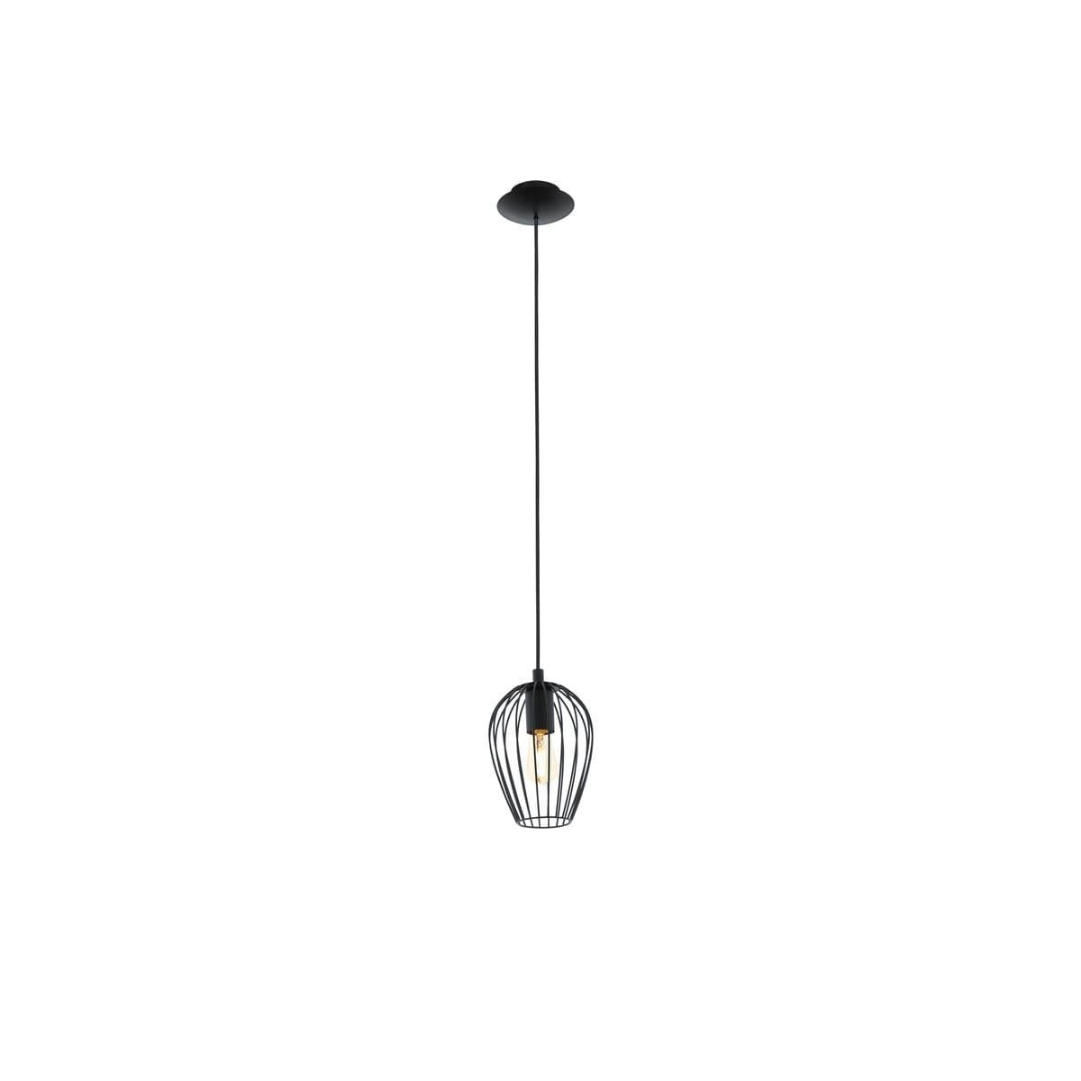Callam 1 Light Small Pendant in Black