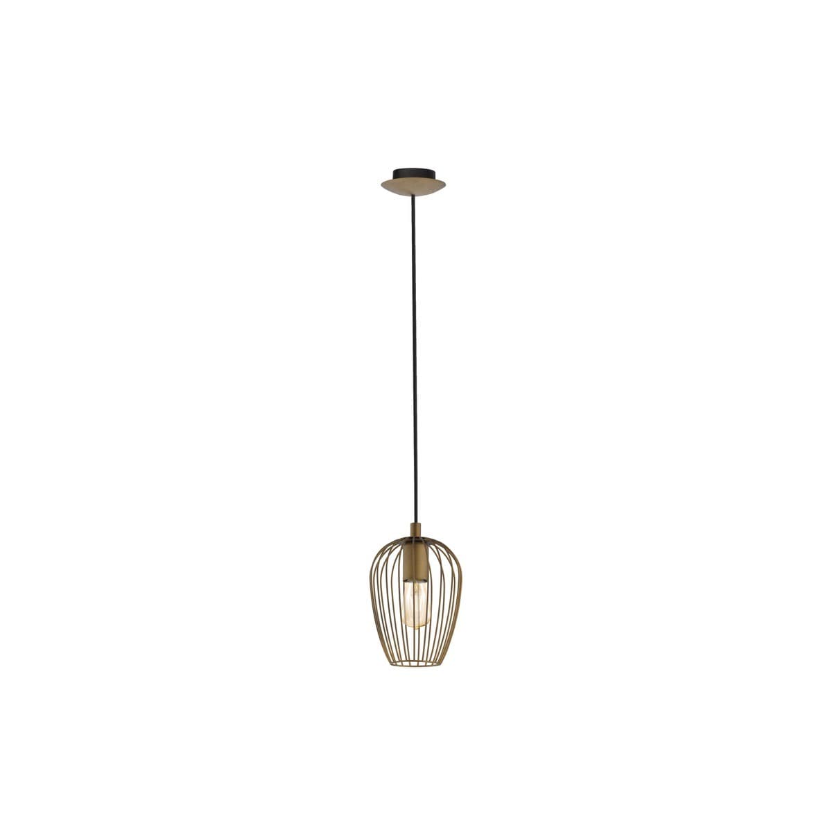 Callam 1 Light Small Pendant in Bronze