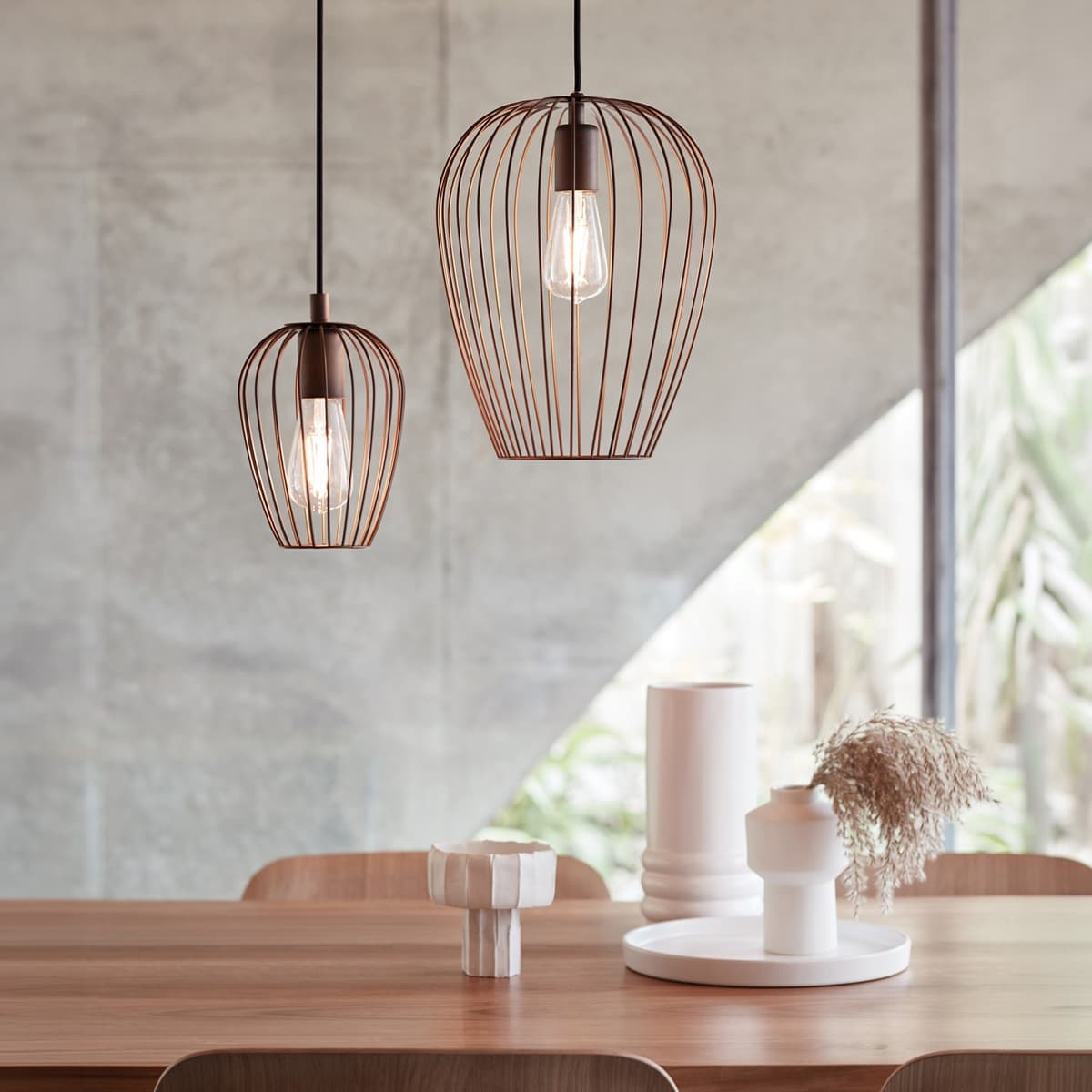 Callam 1 Light Small Pendant in Bronze
