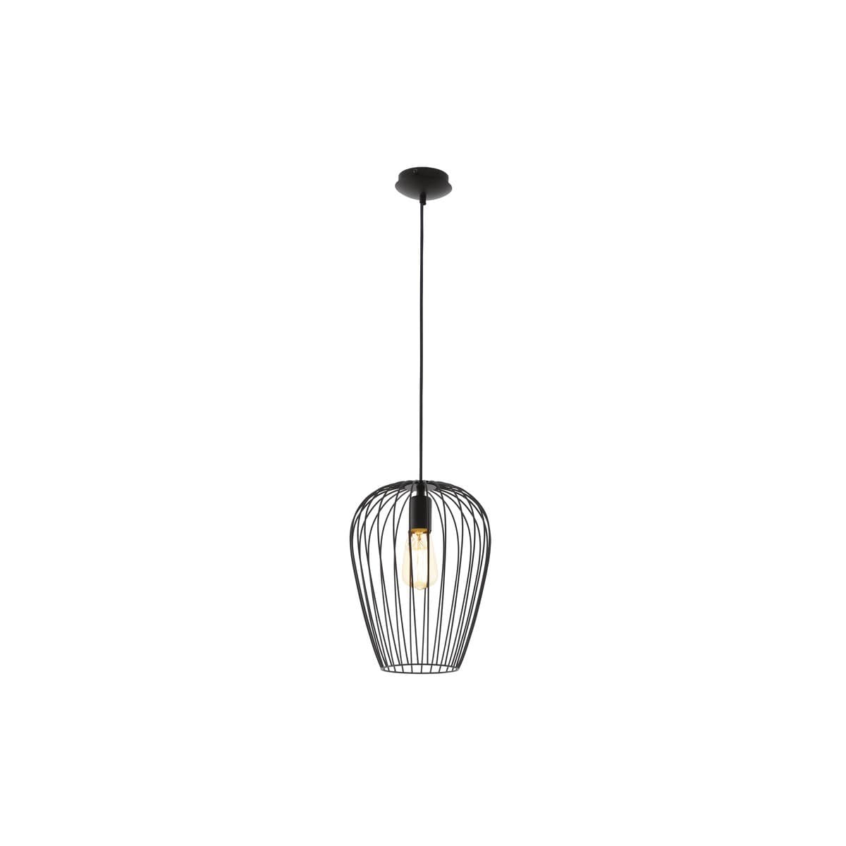 Callam 1 Light Medium Pendant in Black-img-1