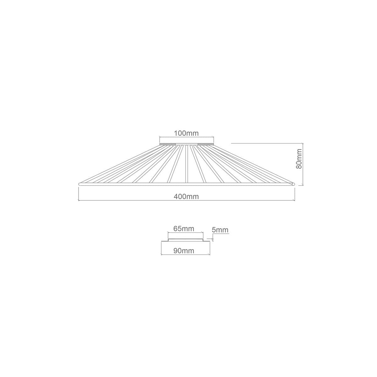Lexicon Conical Cage Shade in Brushed Chrome-img-2