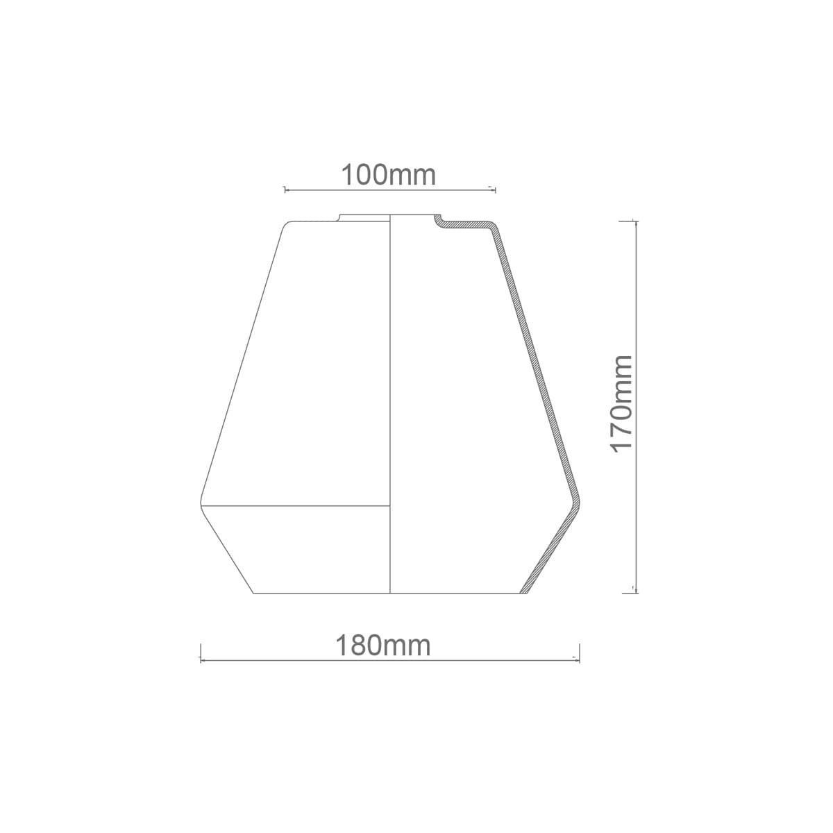 Lexicon Diamond Shade in Frosted Glass