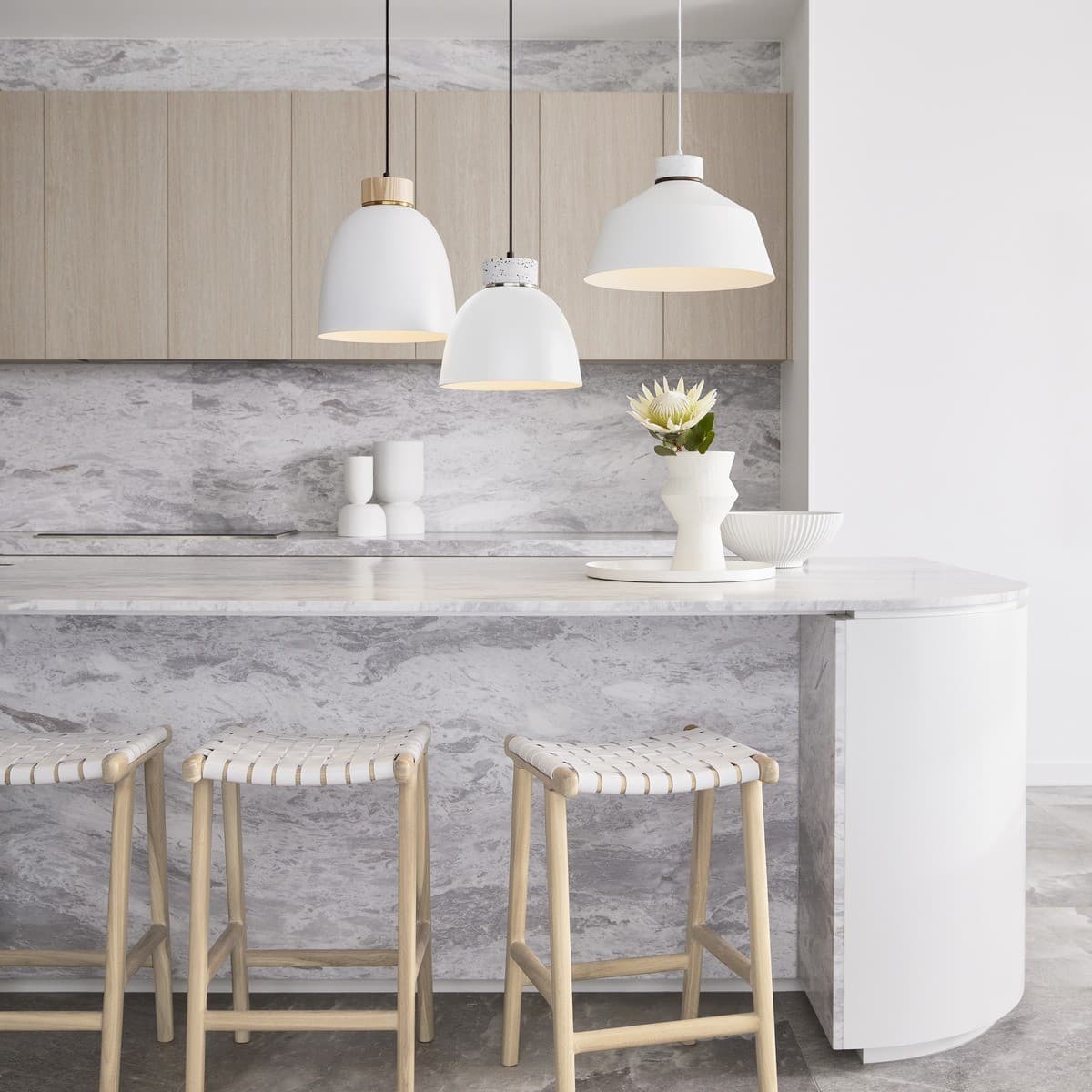 Lexicon Squat Dome Shade in White-img-2