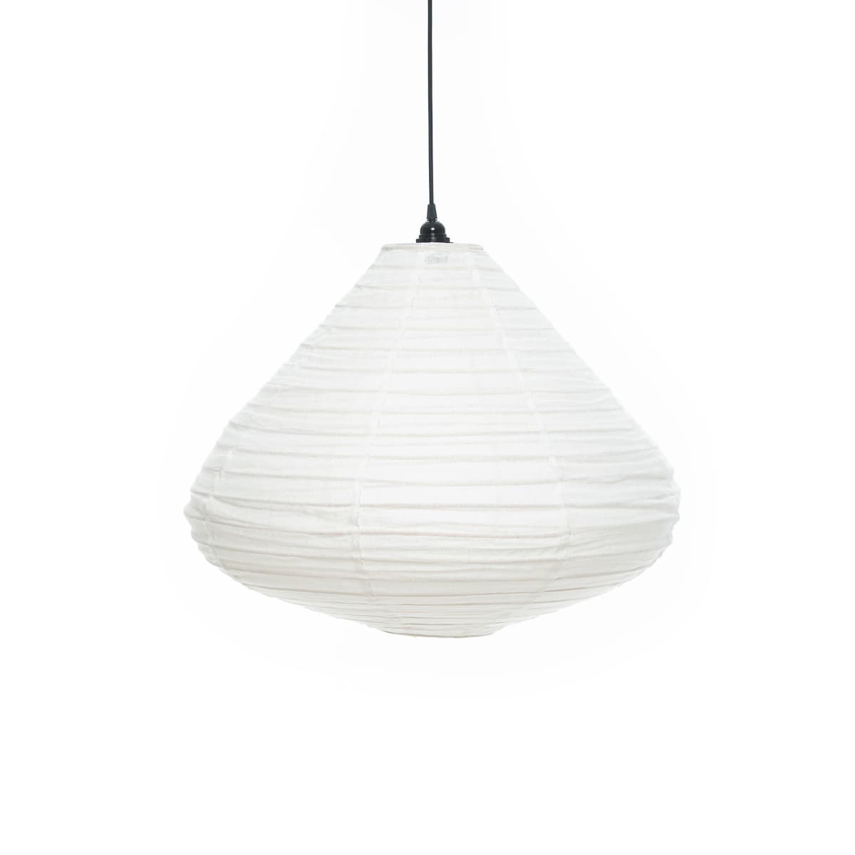 Tamarind Droplet Handcrafted Linen Shade Only in Ivory-img-1