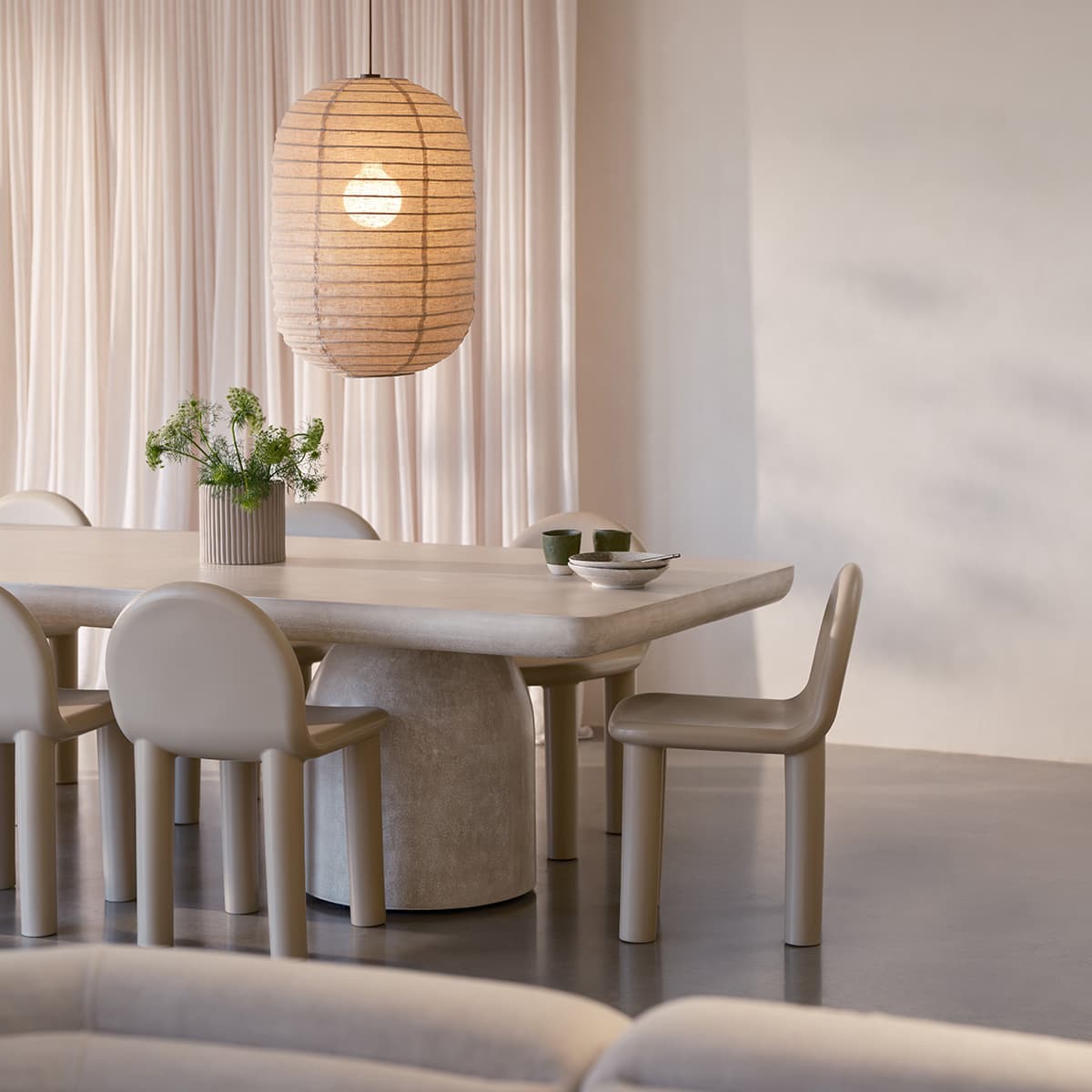 Tamarind Capsule Handcrafted Linen Shade Only in Natural