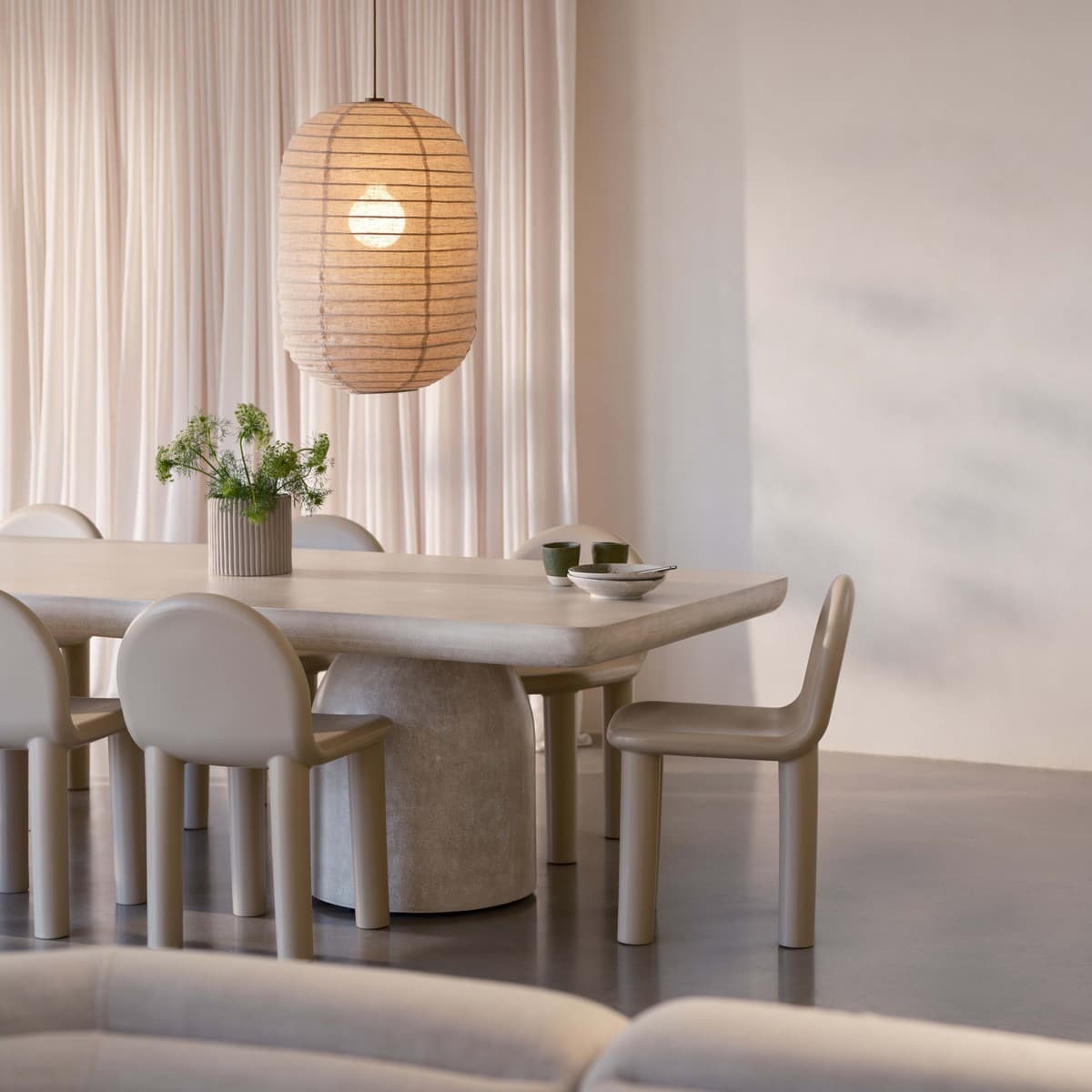 Tamarind Capsule Handcrafted Linen Shade Only in Natural