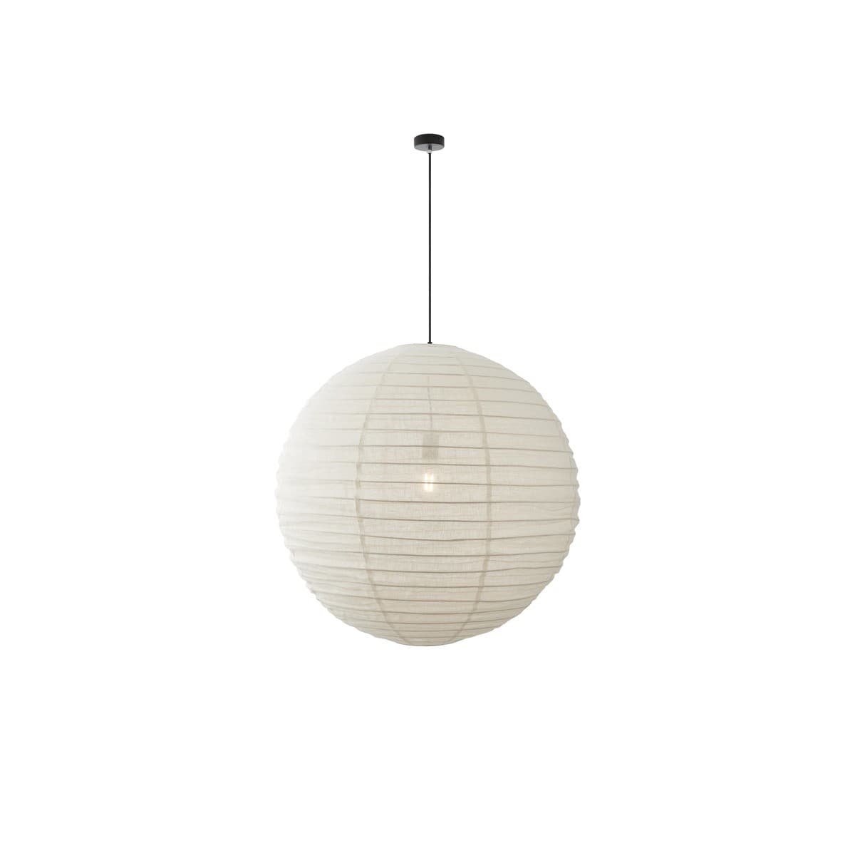 Tamarind 800mm Round Handcrafted Linen Shade Only in Ivory-img-1