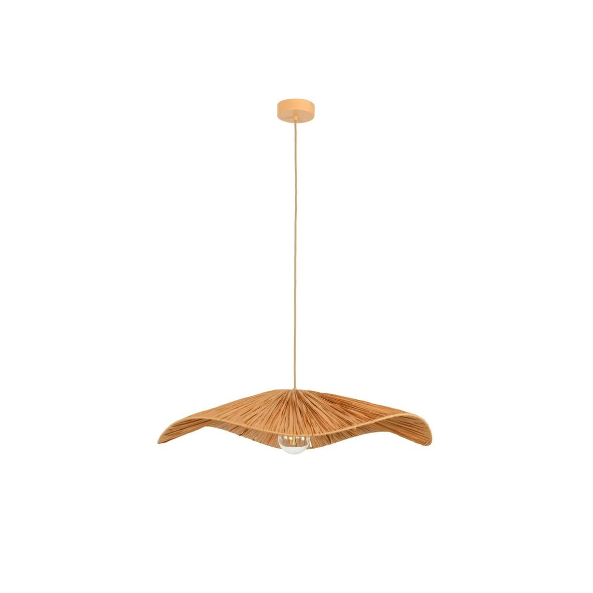 Samba 1 Light 800mm Woven Pendant in Natural