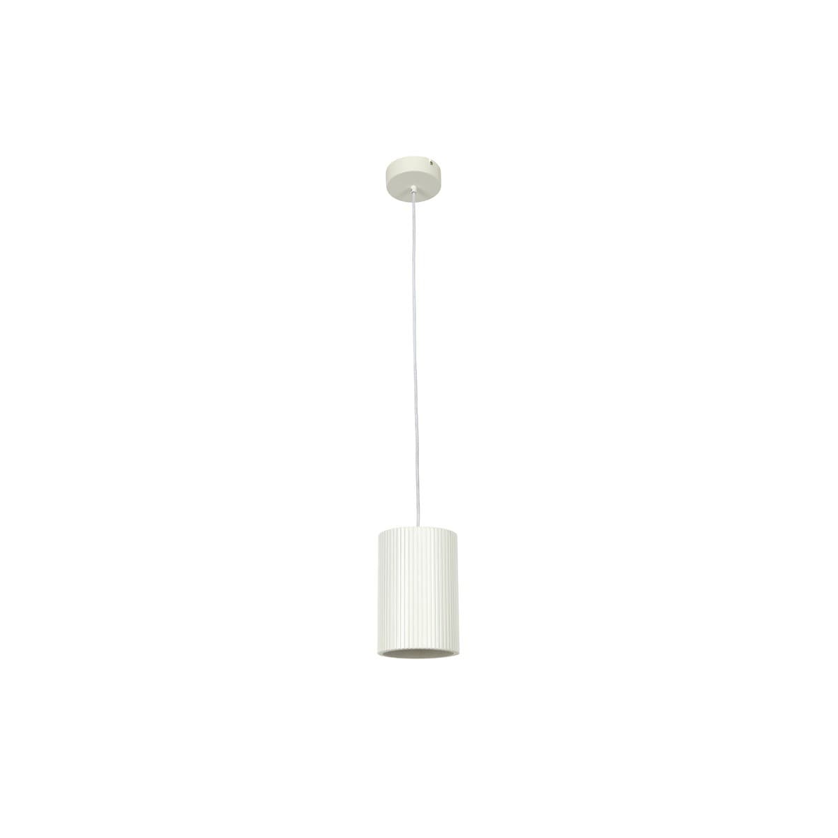 Cedar 1 Light Large Cylinder Pendant in White-img-1