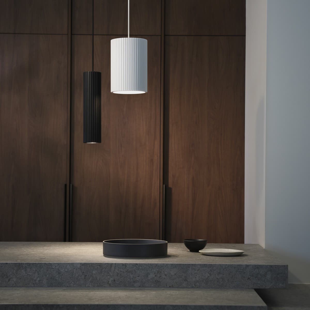 Cedar 1 Light Large Cylinder Pendant in White-img-4
