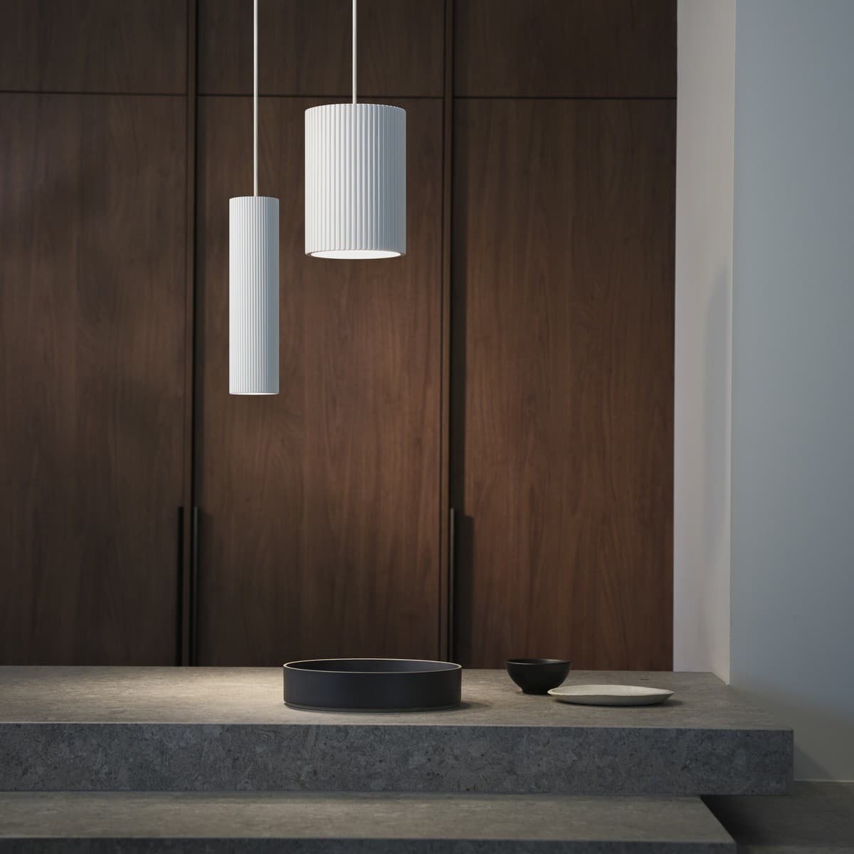 Cedar 1 Light Large Cylinder Pendant in White-img-5