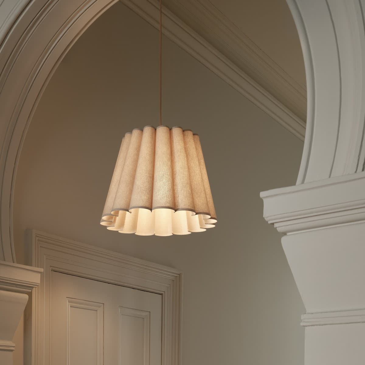 Viento Fluted Shade Only in Natural