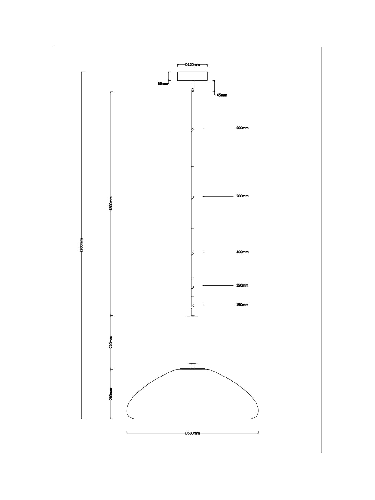 Merci 3 Light Large Pendant in Milk Glass with Bronze and Natural Travertine Detail-img-6