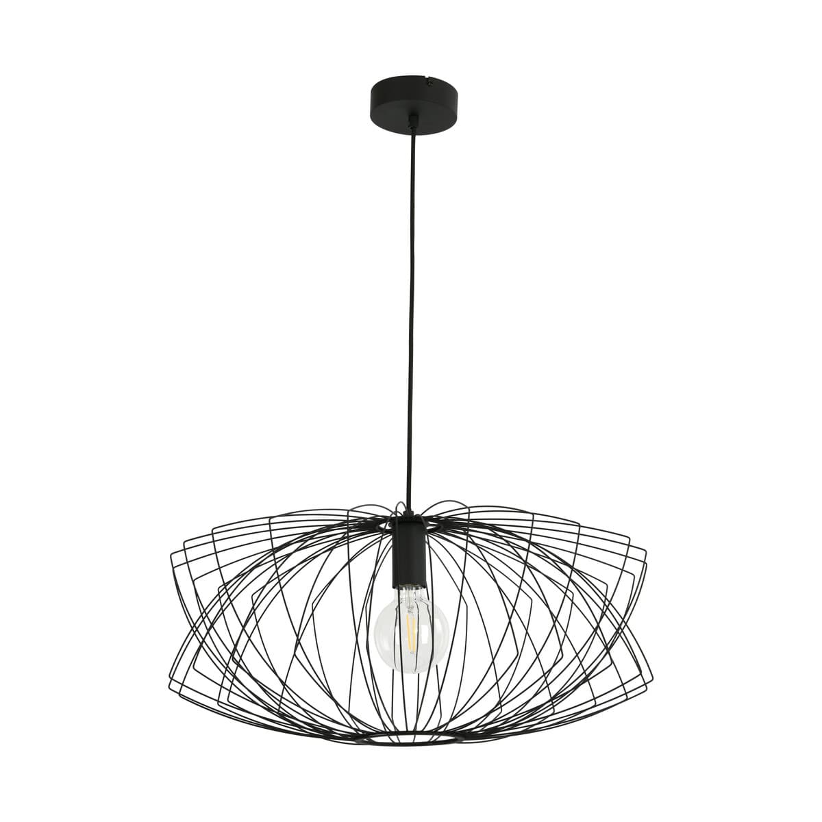 Trace Squat Pendant in Black-img-1