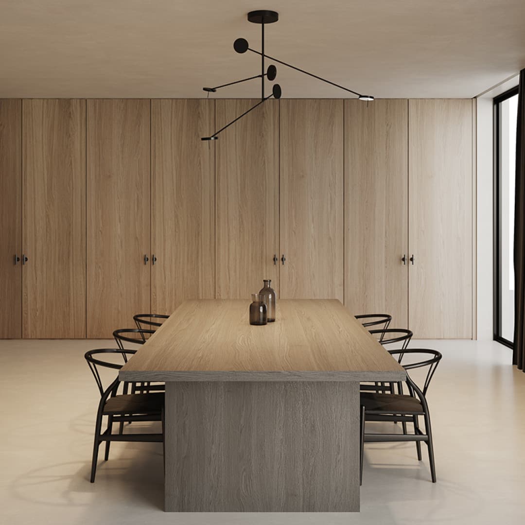 Rolla 3 Light Pendant in Matte Black