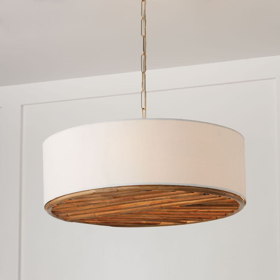 Daly 4 Light Pendant in Matte Brass