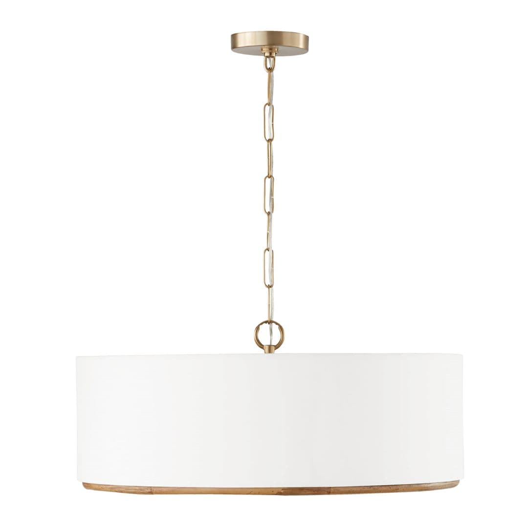 Daly 4 Light Pendant in Matte Brass