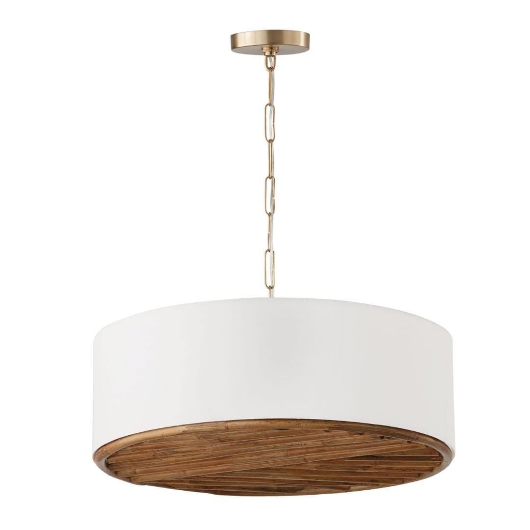 Daly 4 Light Pendant in Matte Brass