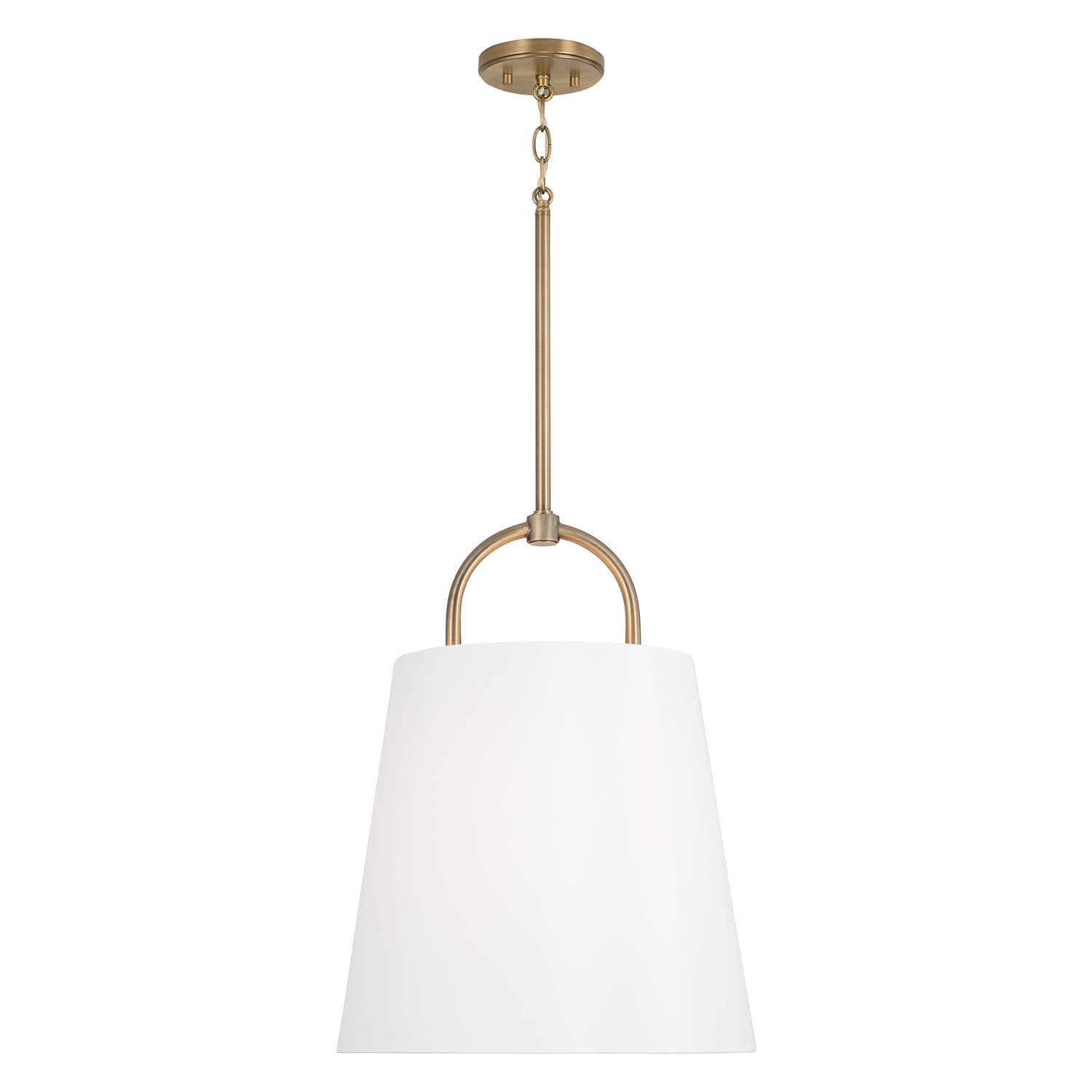 Winnie 1 Light Pendant - Large in Aged Brass