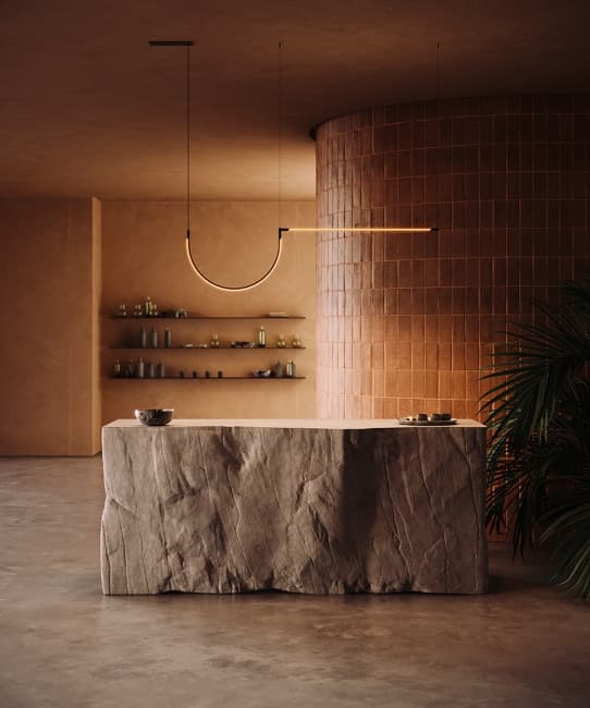 Taka LED Linear Pendant in Black