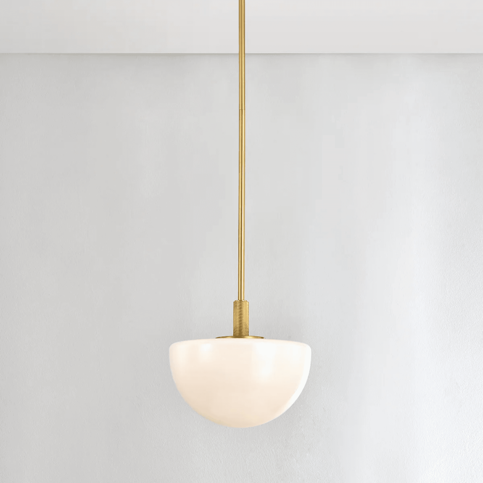 Herman 1 Light Pendant - Small in Aged Brass