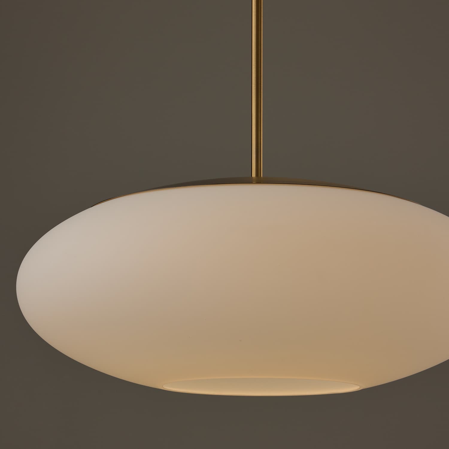 Luca 1 Light Pendant in Aged Brass