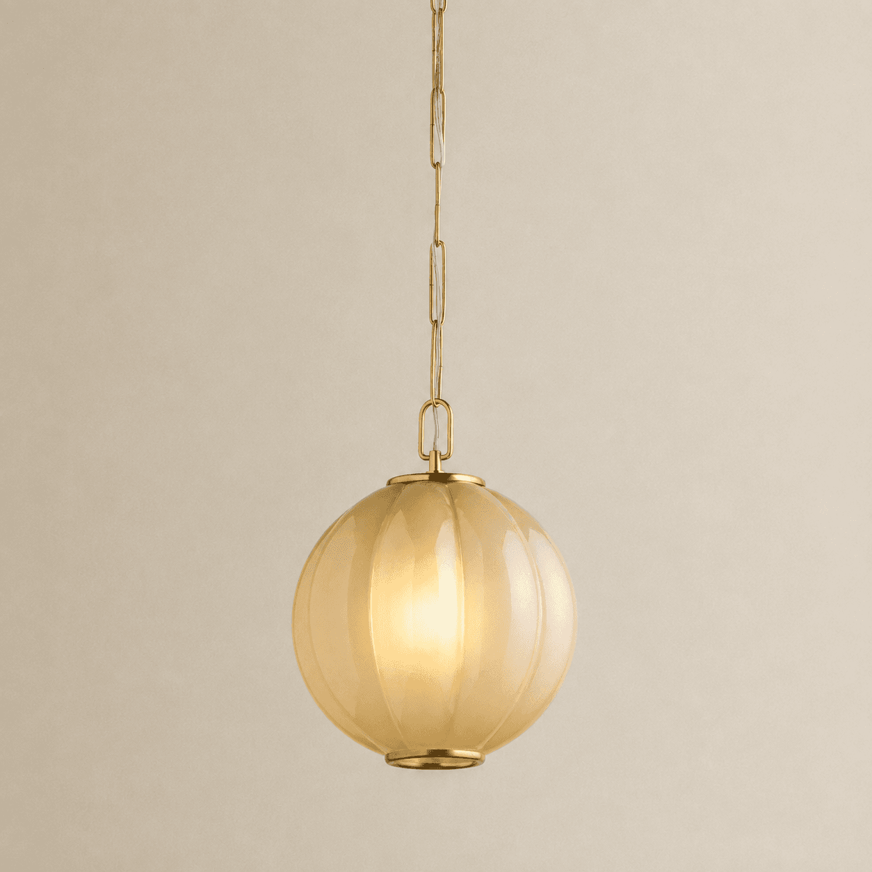 Sophia 1 Light Pendant in Aged Brass