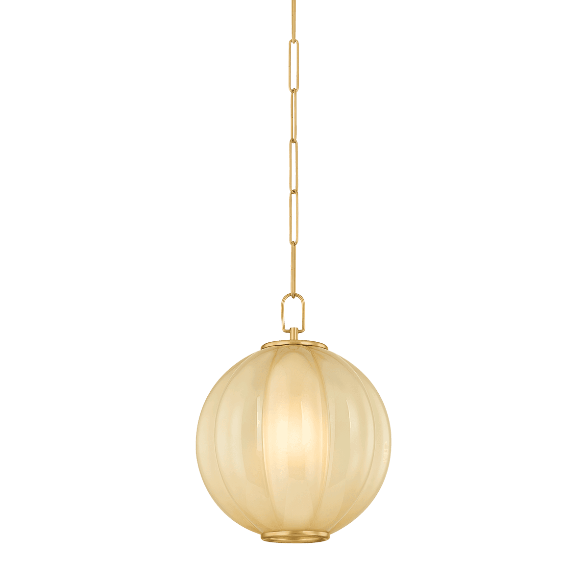 Sophia 1 Light Pendant in Aged Brass