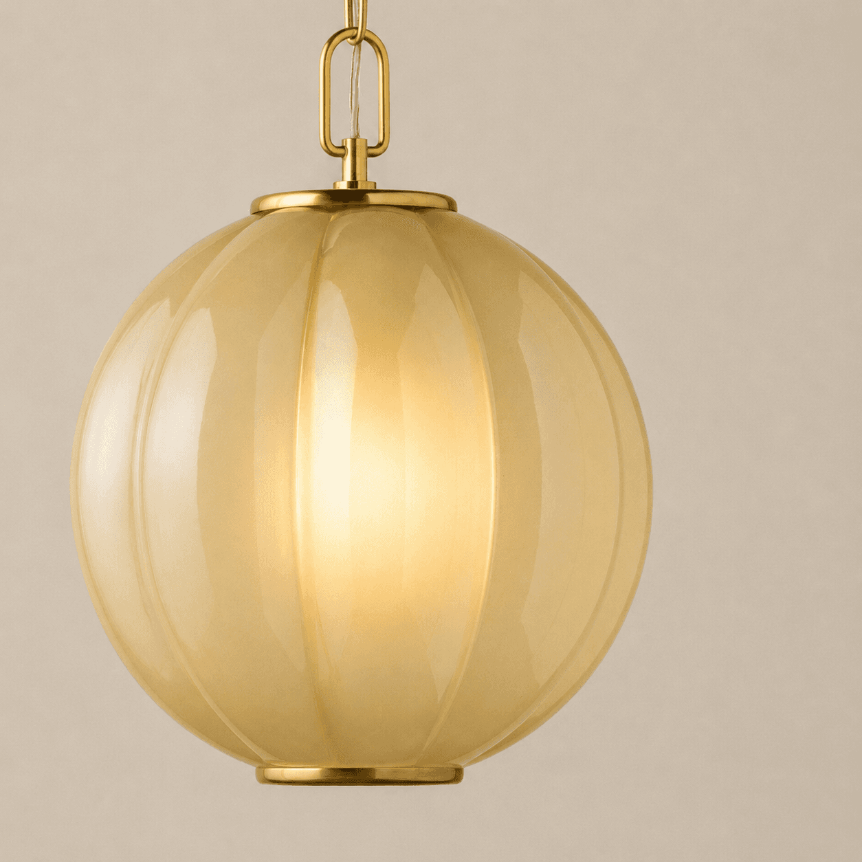 Sophia 1 Light Pendant in Aged Brass