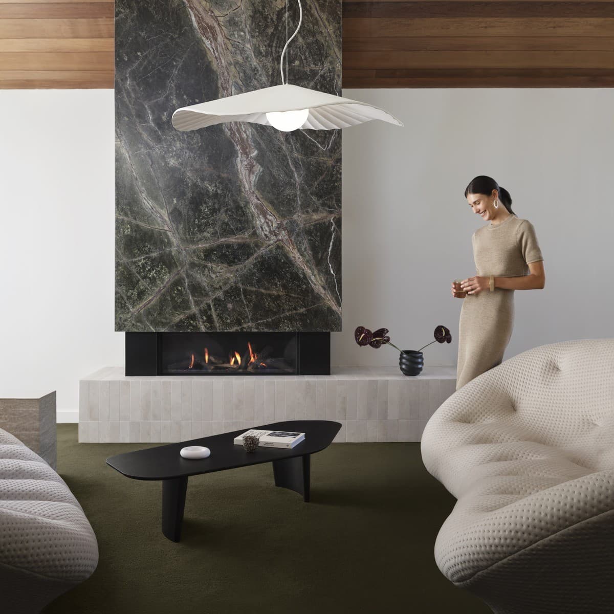 MFL Ballare 1 Light 800mm Pendant in Gypsum-img-5