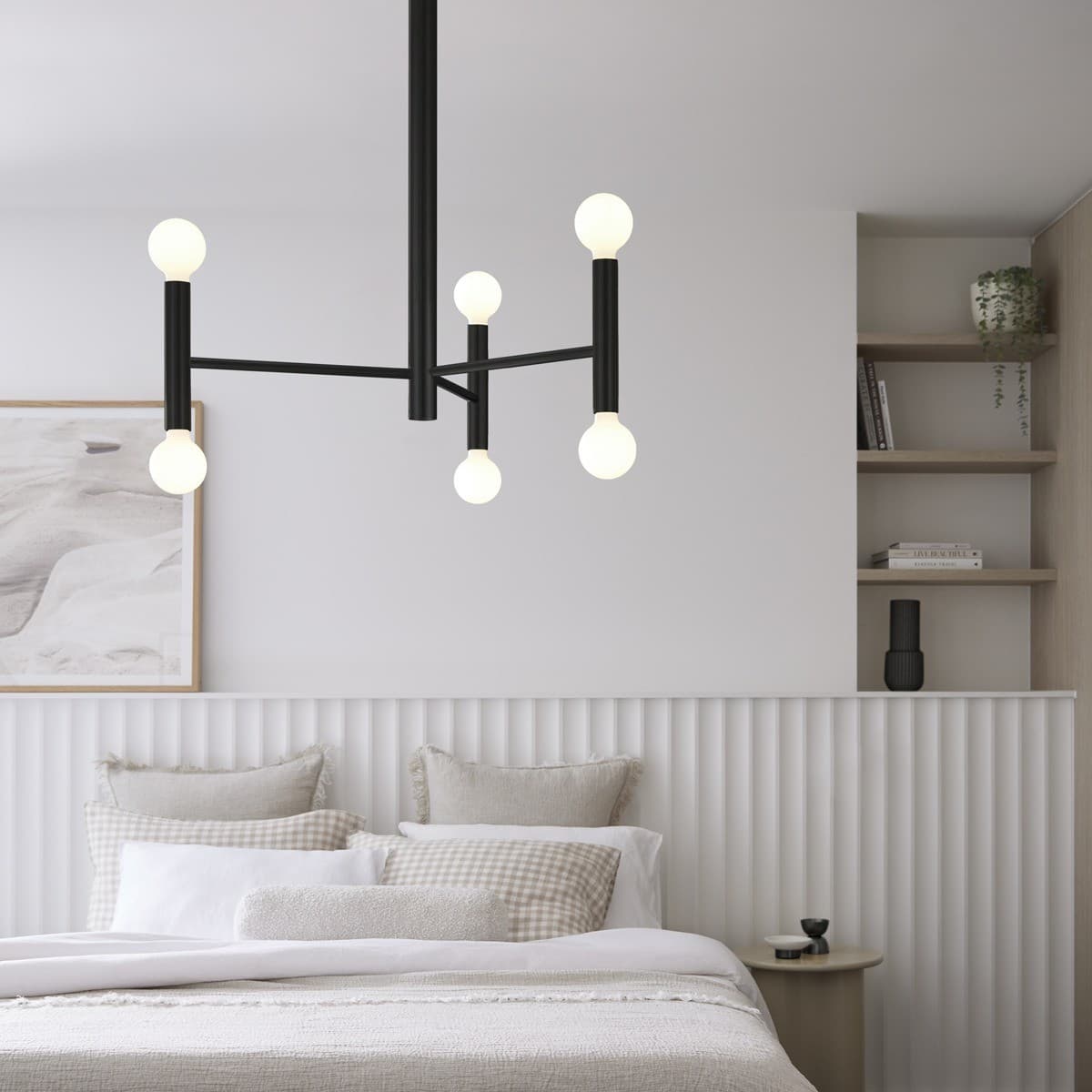 Parker 6 Light Pendant in Black-img-2