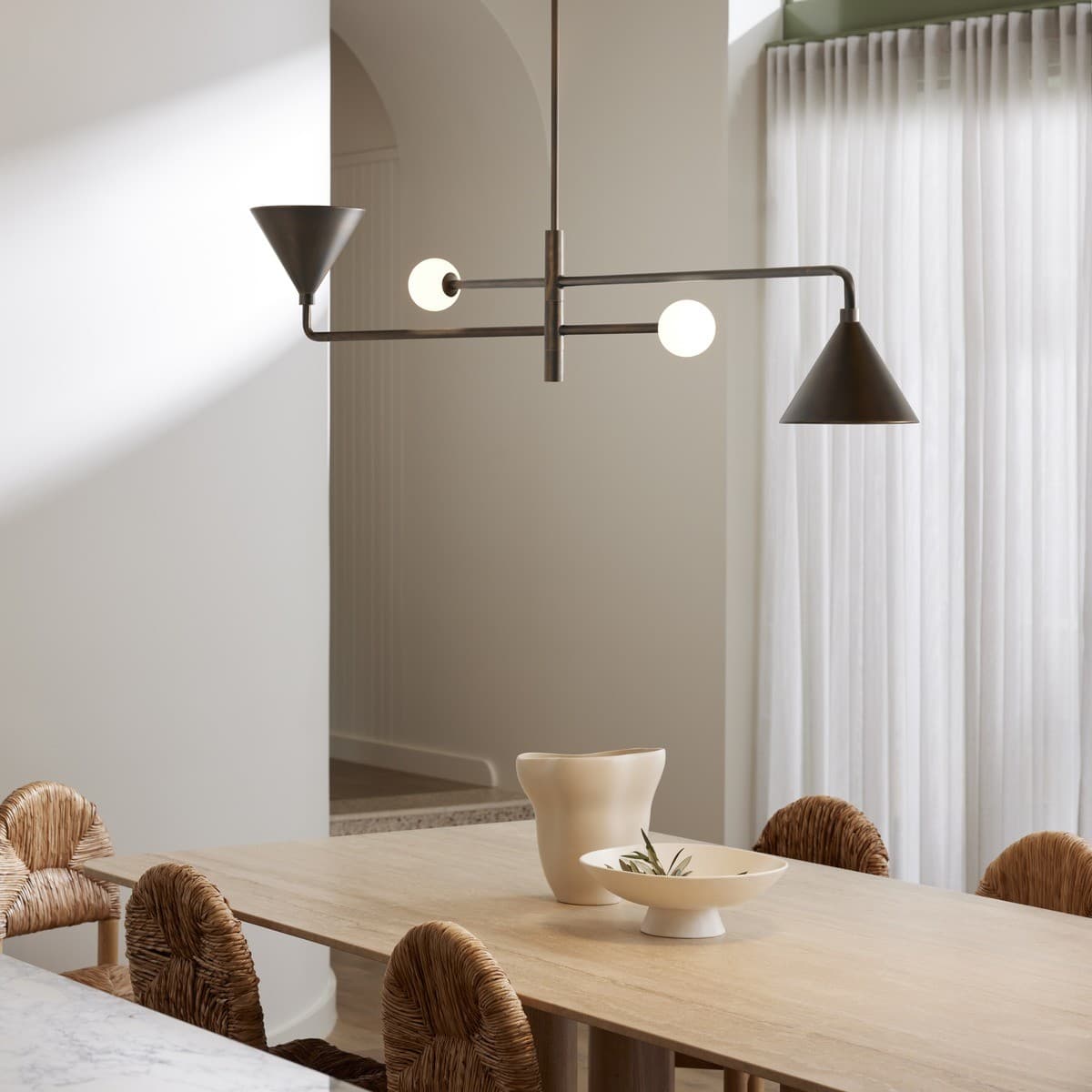Miller 4 Light Pendant in Bronze