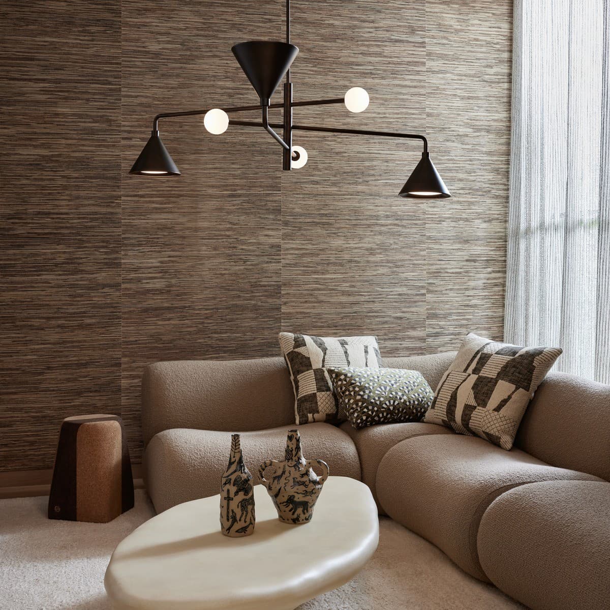 Miller 6 Light Pendant in Bronze-img-3