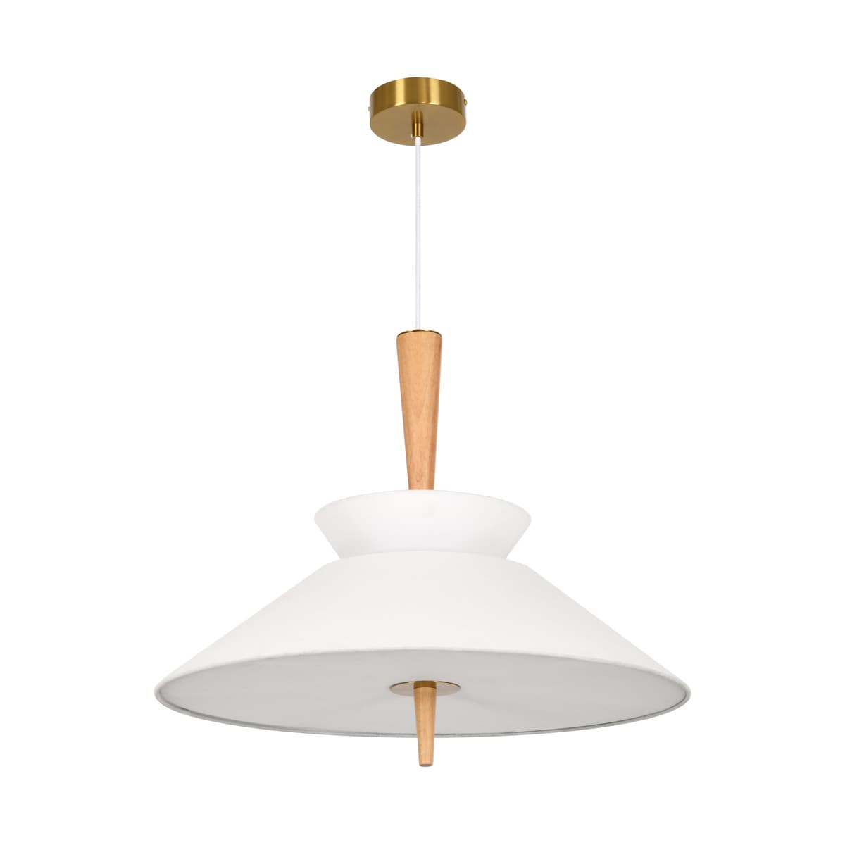 Wirth 5 Light 600mm Pendant in Oak with White Linen-img-1