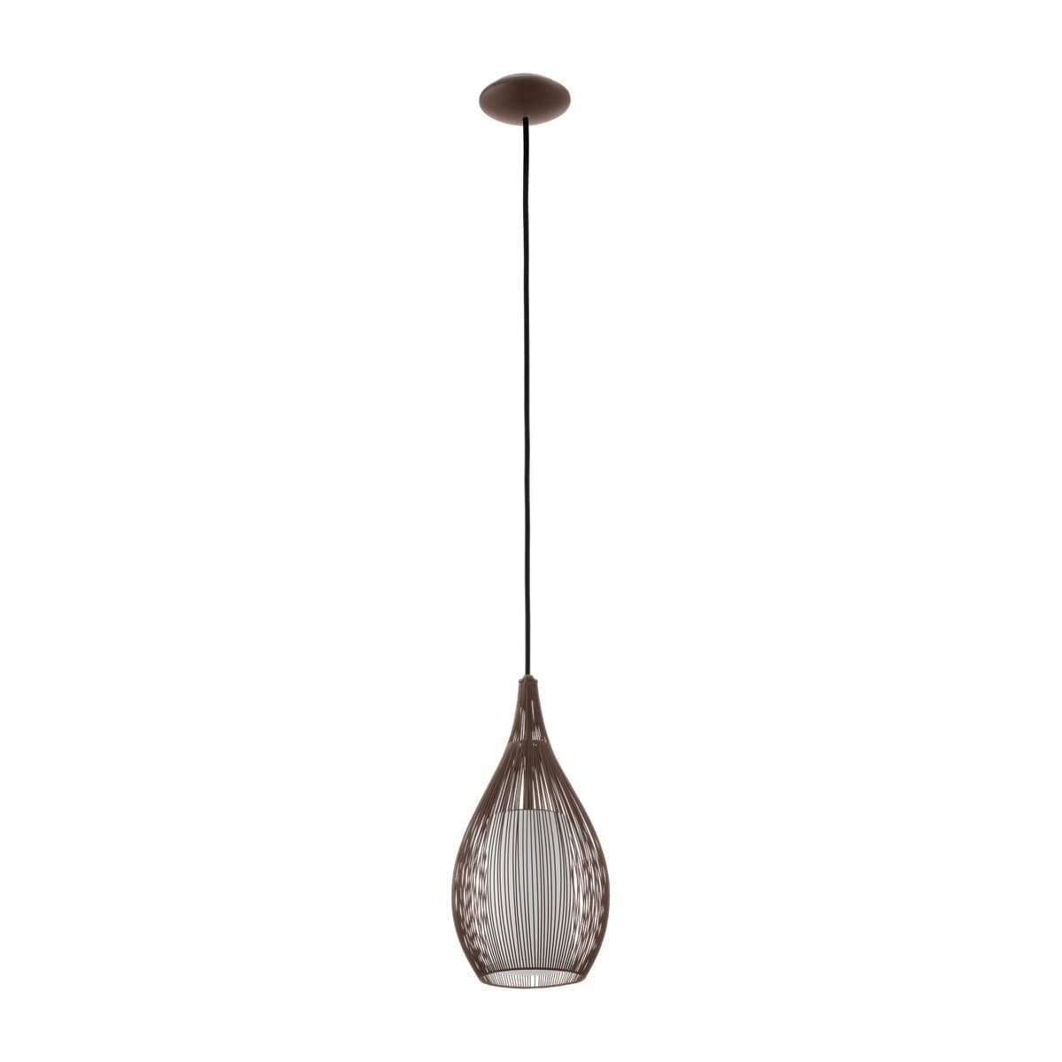 Solis Small Pendant in Bronze with Frosted Opal Glass-img-1