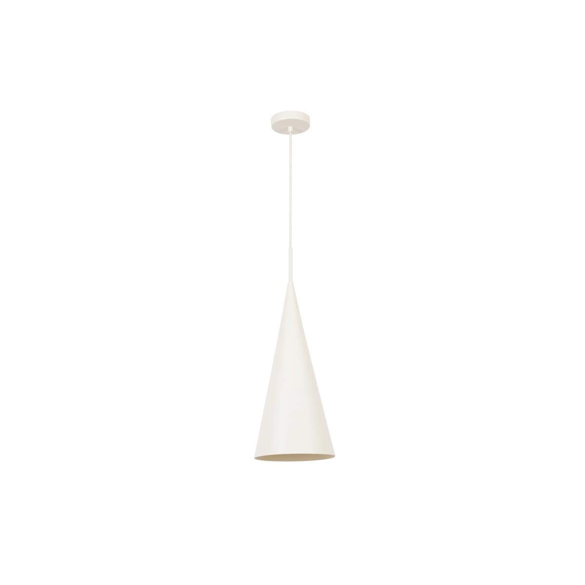 Everest 1 Light Tall Pendant in Textured Chalk-img-1