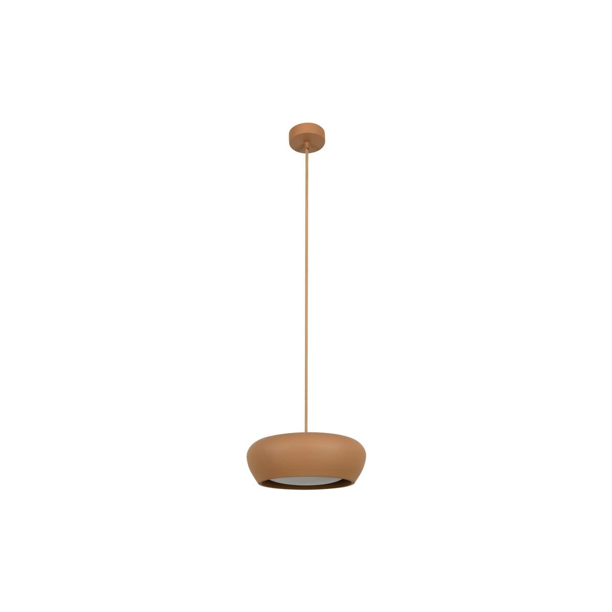 Fjord 1 Light Squat Pendant in Clay Gypsum-img-1